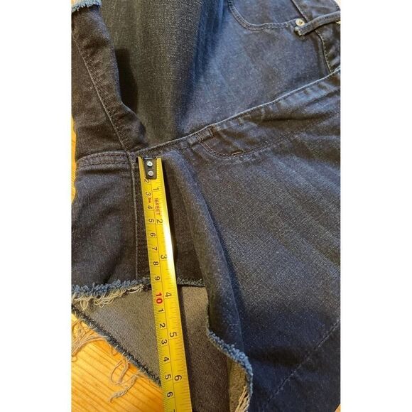 American Eagle Outfitters sky high shortie Womens Jean Shorts Blue Cut Off Denim - Picture 5 of 10